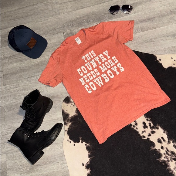 Gildan Tops - 🍑This Country Needs More Cowboys•Gildan Softstyle TeeShirt•Size:M🍑